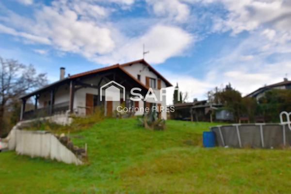 Maison familiale T 5/6 de 155 m² sur terrain de 2754 m² avec sous sol complet