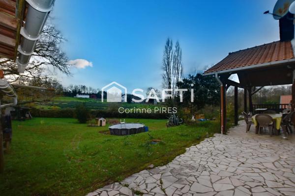 Maison familiale T 5/6 de 155 m² sur terrain de 2754 m² avec sous sol complet