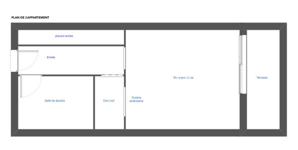 Appartement 1 pièce - 35 m²