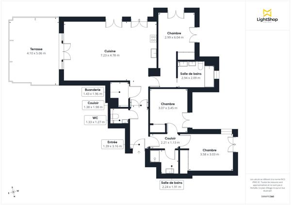 Appartement 4 pièces de 94 m² - Terrasse 60 m² et jardin 100 m² - Rue De Malabry, Le Plessis-Robinson