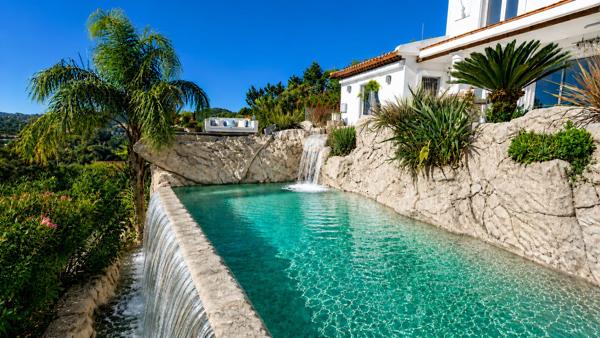 HYERES - VILLA VUE MER PANORAMIQUE- PISCINE DEBORDEMENT / CASCADE