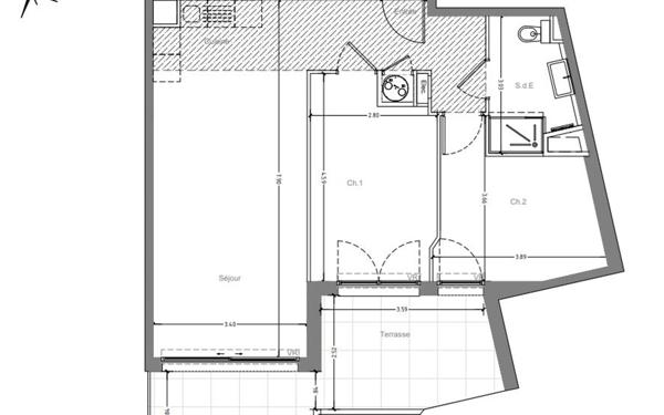 Appartement à vendre    3 pièces • 61,10 m2 Vence