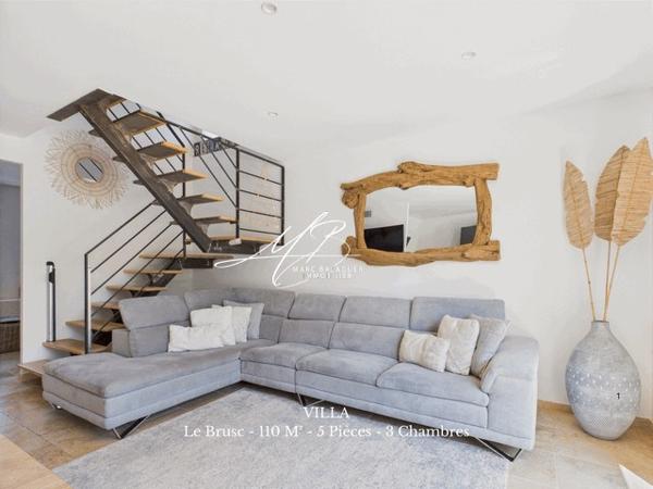 Six-Fours-les-Plages (83140) LE BRUSC – Maison contemporaine avec jardin paysagé et piscine, à deux pas du Port