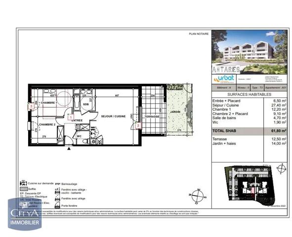 Appartement à louer 3 pièces 61.8m² Lons (64140)