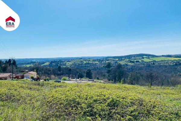 Vue dominante pour ce beau terrain sur la commune de Planioles