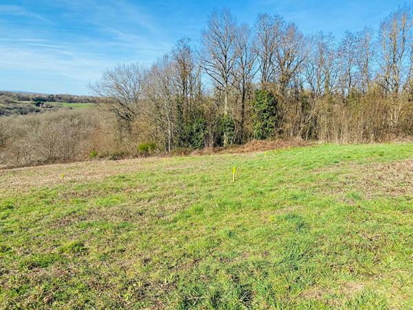 Vue dominante pour ce beau terrain sur la commune de Planioles