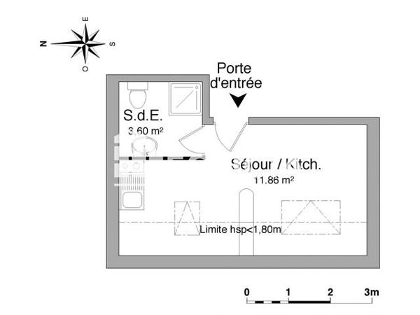 Location Studio 15.5 m² - 3 RUE LUCIEN DRAPIER Rethel 08300