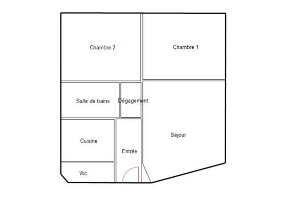 Appartement F3 à vendre  3 pièces - 64,80 m 2   LA GARENNE COLOMBES  - 92