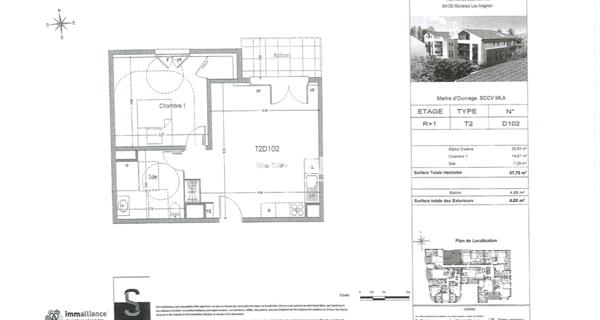 Location Appartement 2 pièces 47.79 m² - Morières-lès-avignon 84310