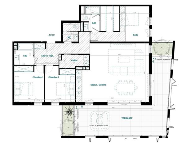 Appartement à vendre 4 pièces 131 m² Mauguio