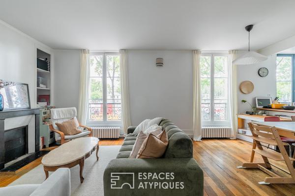 Appartement rénové face au bassin de la villette