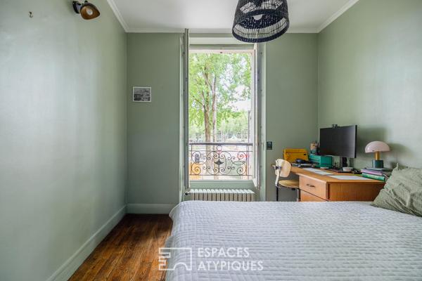 Appartement rénové face au bassin de la villette