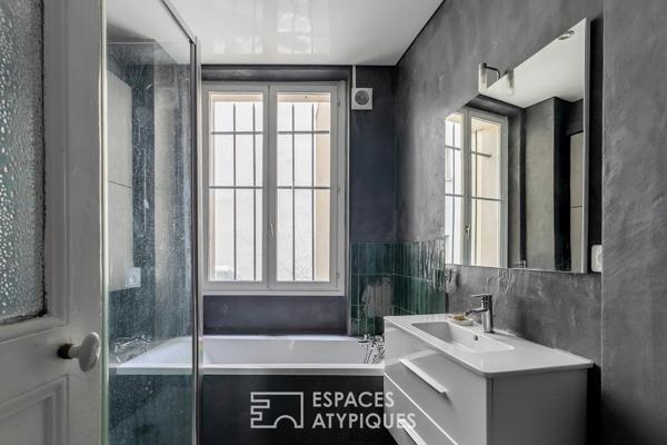 Appartement rénové face au bassin de la villette