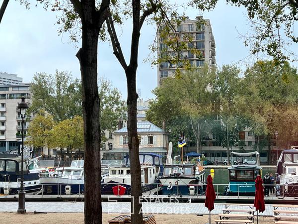 Appartement rénové face au bassin de la villette