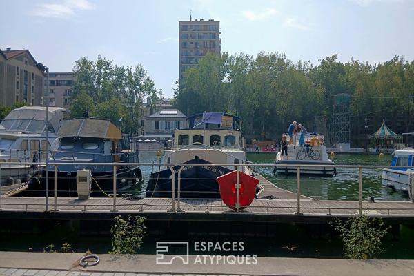 Appartement rénové face au bassin de la villette