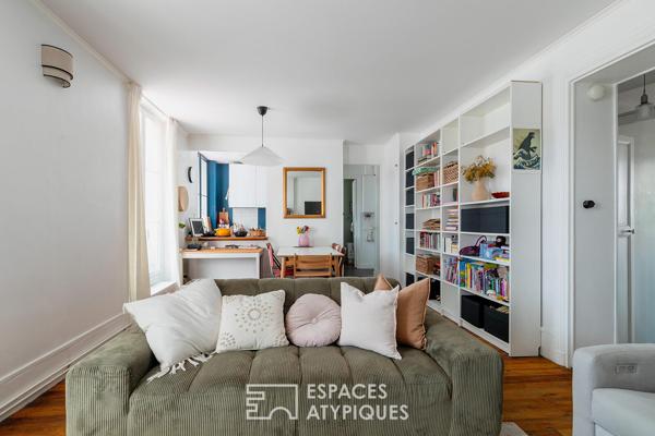 Appartement rénové face au bassin de la villette