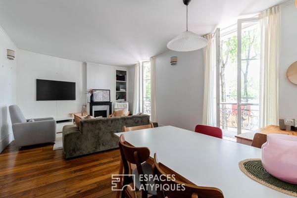 Appartement rénové face au bassin de la villette
