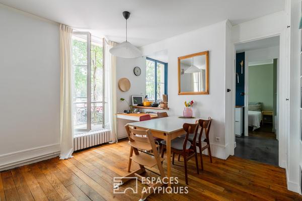 Appartement rénové face au bassin de la villette
