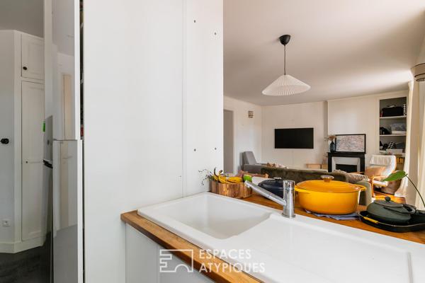 Appartement rénové face au bassin de la villette