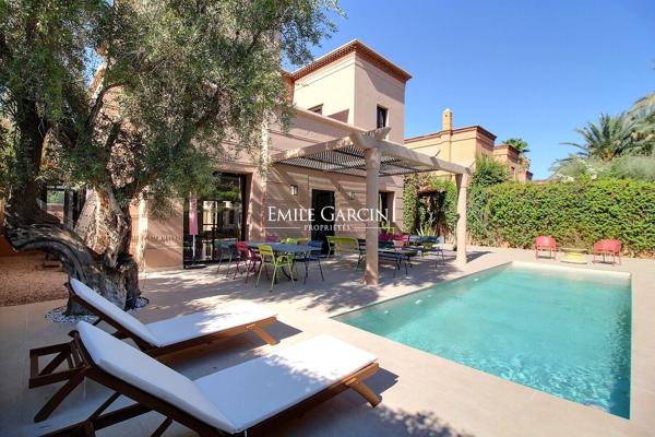 À vendre villa dans un domaine golfique à Marrakech