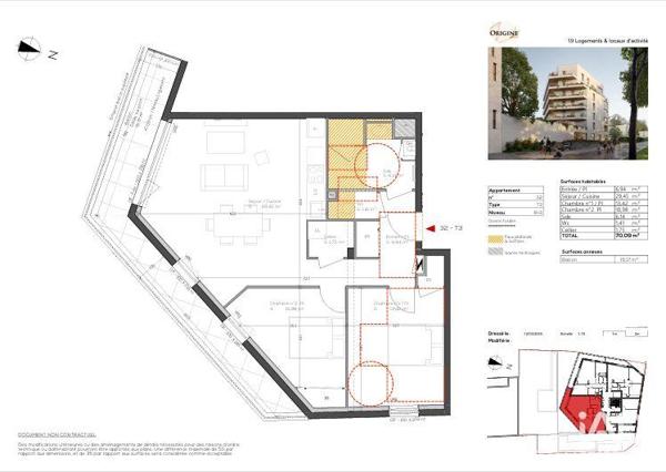 Appartement à vendre 3 pièces 70 m² Vannes