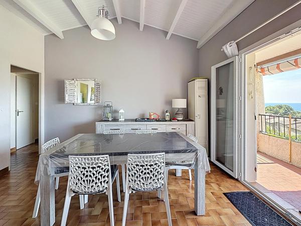 Porticcio T2 vue mer, meublé et plage à pied