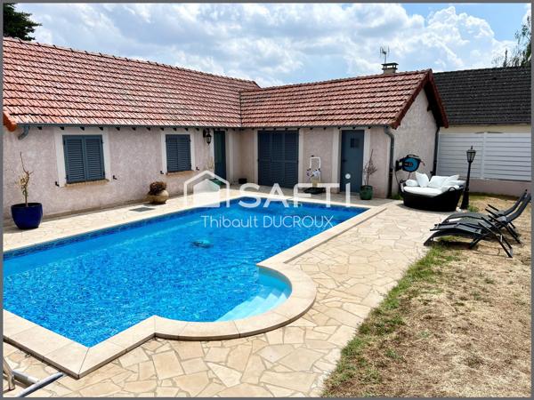 Maison 180m2 - 4 chambres  + gîte 80m2 - piscine