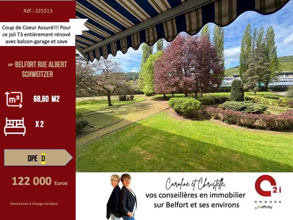 Appartement
         3 pièces
        - 69 m² 122 000 € *