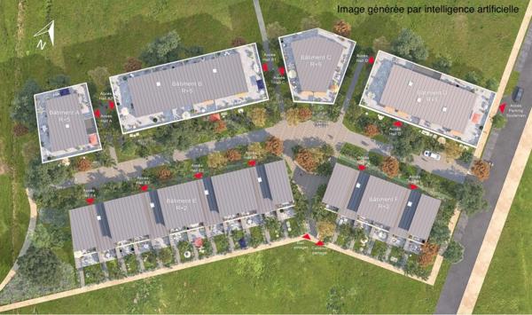 COGNIN (73100) : Appartement T3, un balcon, une place de parking privative
