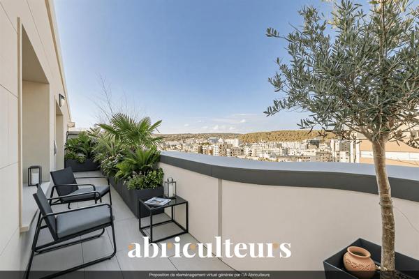 3 pièces avec vue Paris/Défense, dernier étage Boulogne Billancourt