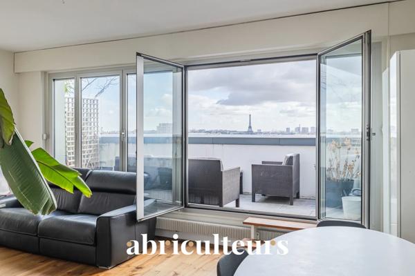 3 pièces avec vue Paris/Défense, dernier étage Boulogne Billancourt