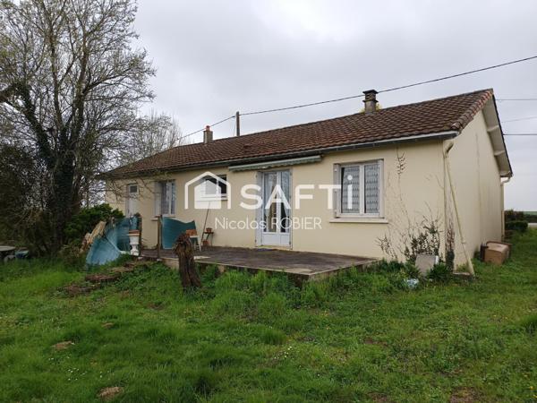 Plain Pied Trois Chambres, garage, grande parcelle, cours d'eau !