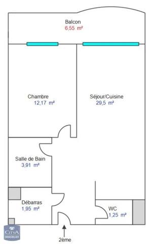 Appartement à vendre 2 pièces 48.78m²
