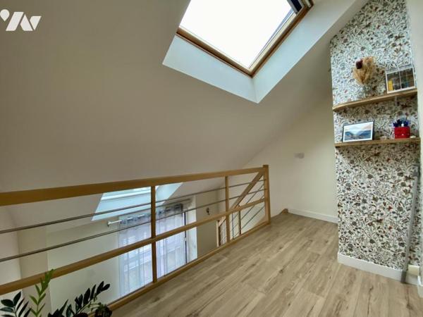 NANTES ZOLA ST CLAIR Duplex en parfait état situé au 1er et dernier étage