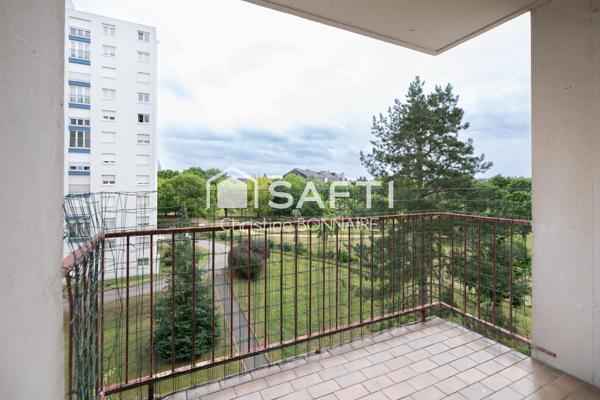 Appartement T4 avec 2 chambres, cave à 15mn du centre ville