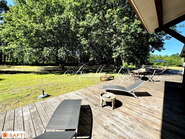 Propriété d’exception au bord du lac de Biscarrosse