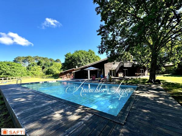 Propriété d’exception au bord du lac de Biscarrosse