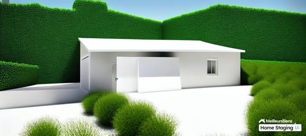 Terrain avec bâti en parpaings