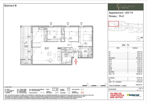 Appartement 4 pièces 90 m2