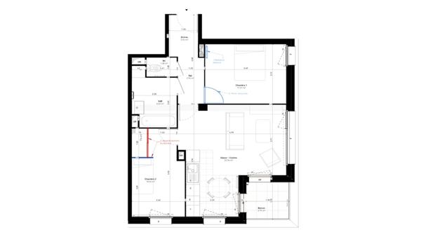 Appartement à vendre 3 pièces 58 m² Pantin