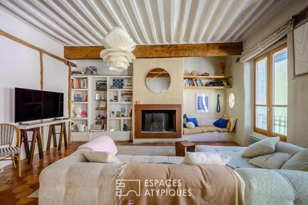 Maison d’artiste au coeur de l’Isle-sur-la-Sorgue avec atelier et terrasse panoramique