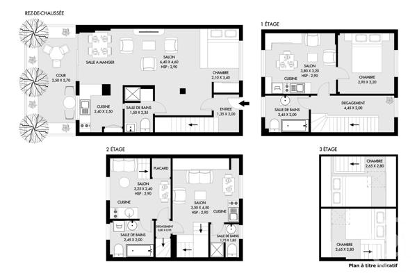 Maison à vendre  7 pièces - 126 m2 PARIS - 75020