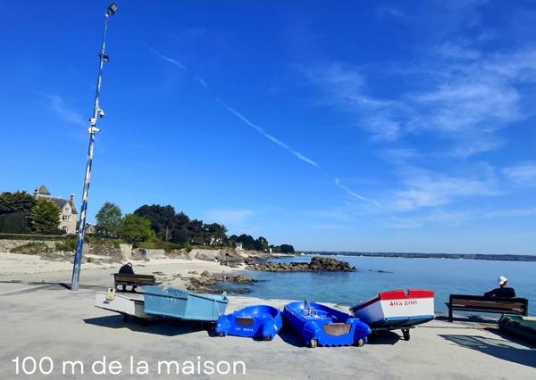 Fouesnant (29170) Belle propriété à deux pas des plages, composée d’une maison principale de 150 m² et d’une maisonnette de 40 m