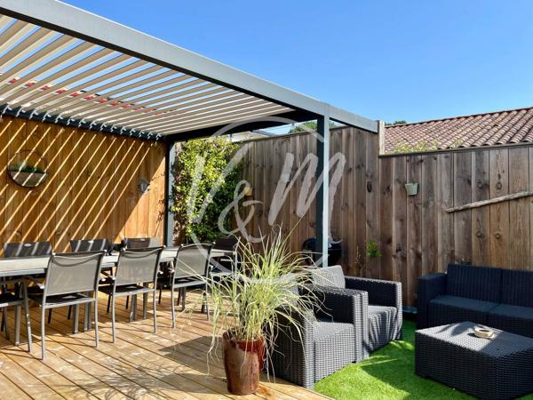 EXCLUSIVITE! Maison familiale de 3 chambres rénovée avec terrasse à vendre à Cassy, proche d'Andernos, Bassin d'Arcachon LANTON CASSY