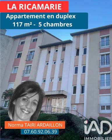 Appartement à vendre 6 pièces 121 m² La Ricamarie