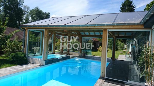 Maison de plain-pied 5 pièce(s) 137,54 m2 avec piscine et un chalet d'habitation de 37.92m² sur terrain de 1480m²