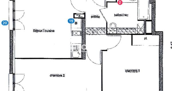 À vendre Appartement 3 pièces 51 m² - Franconville 95130