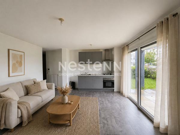 Appartement à vendre 3 pièces de 54 m² avec jardin, garage et parking - Plescop