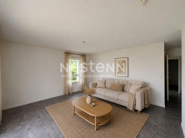 Appartement à vendre 3 pièces de 54 m² avec jardin, garage et parking - Plescop