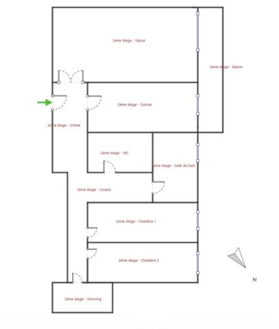Appartement à vendre 3 pièces 68,41 m² Chatou